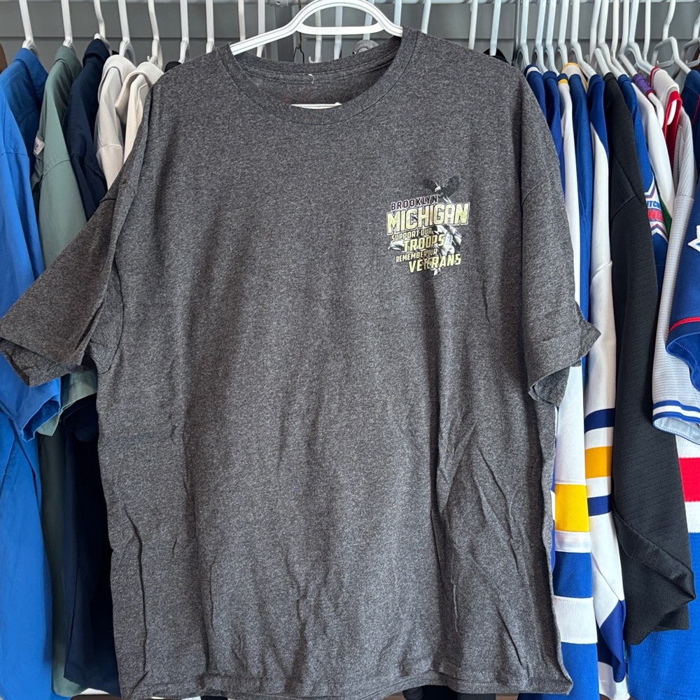 Gray Michigan Speedway T-Shirt